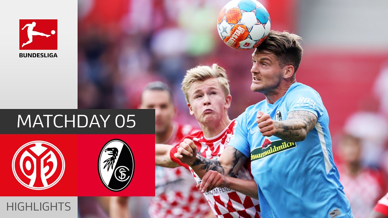 image 0 1. Fsv Mainz 05 - Sc Freiburg 0-0 : Highlights : Matchday 5 – Bundesliga 2021/22