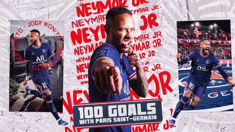 ⚽️ 𝗡𝗘𝗬𝗠𝗔𝗥 𝗝𝗥 ⚽️ 100 Goals With Paris Saint-germain! 🔴🔵