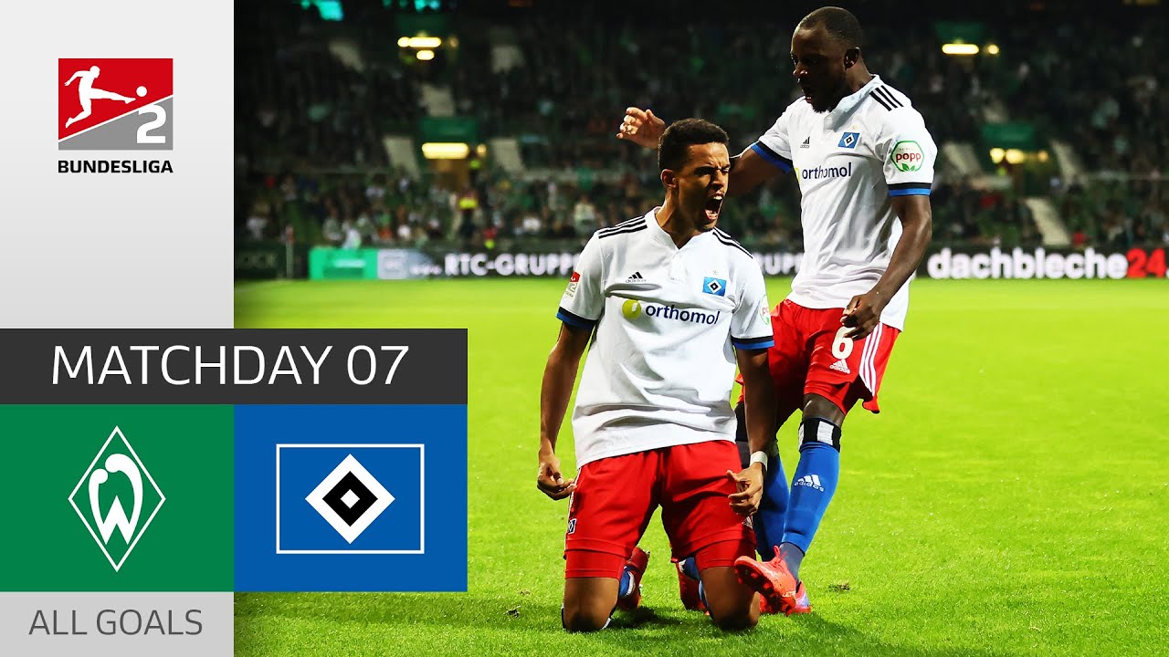 image 0 2 Red Cards In A Fiery Nord-derby : Sv Werder Bremen - Hamburger Sv 0-2 : All Goals : Bundesliga 2