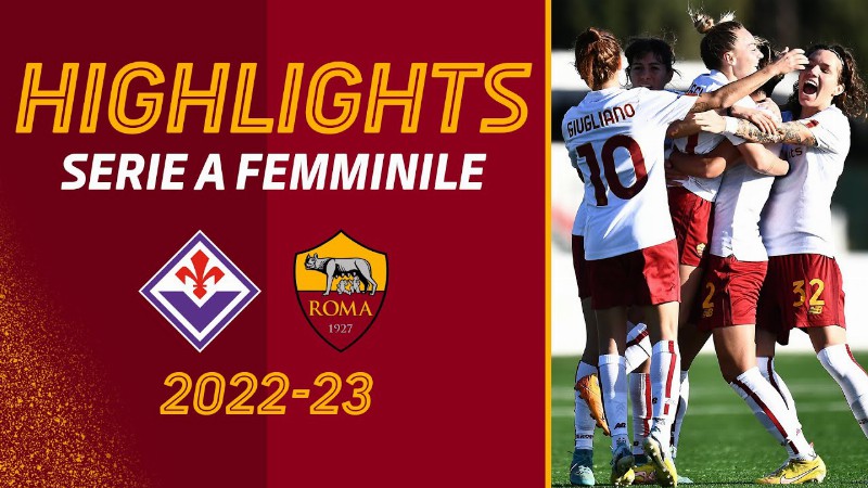 image 0 7 Meraviglie : Fiorentina 1-7 Roma : Highlights Serie A Femminile