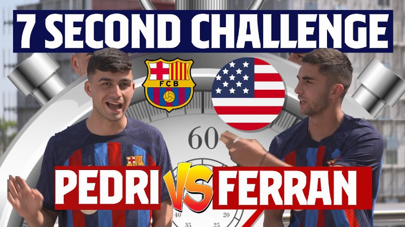 ⏱️ 7 Second Challenge : Pedri Vs Ferran Torres : U.s.a Edition