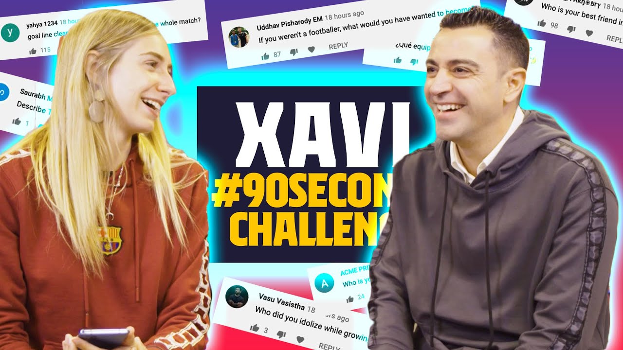 A Player You'd Like To Coach? :  Xavi Faces The #90secondschallenge