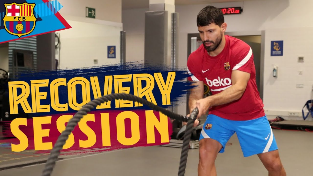 image 0 💪 AgÜero Recovering In The Gym