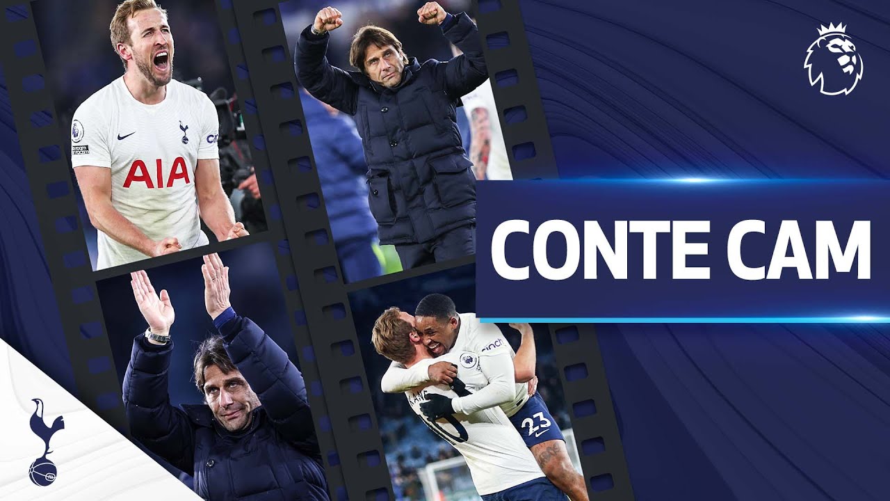 Antonio Conte's Reactions To Unbelievable Win At Leicester! : Conte Cam : Leicester 2-3 Spurs