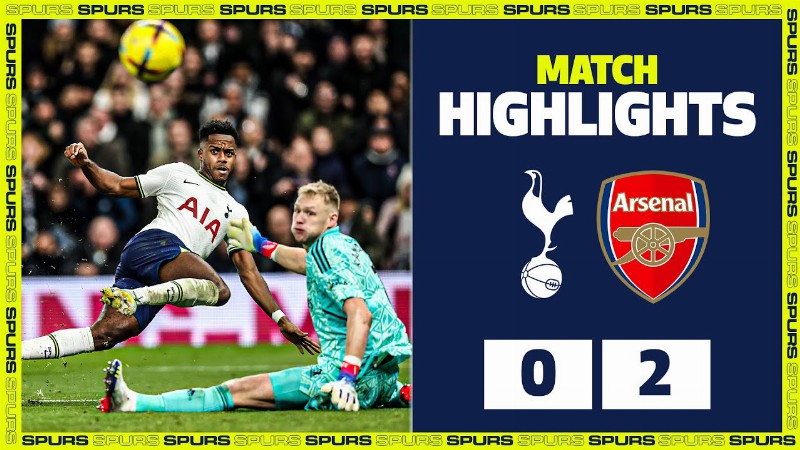Arsenal Win Feisty North London Derby : Highlights : Spurs 0-2 Arsenal