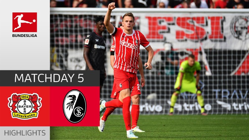 Bayer 04 Leverkusen - Sc Freiburg 2-3 : Highlights : Matchday 5 – Bundesliga 2022/23