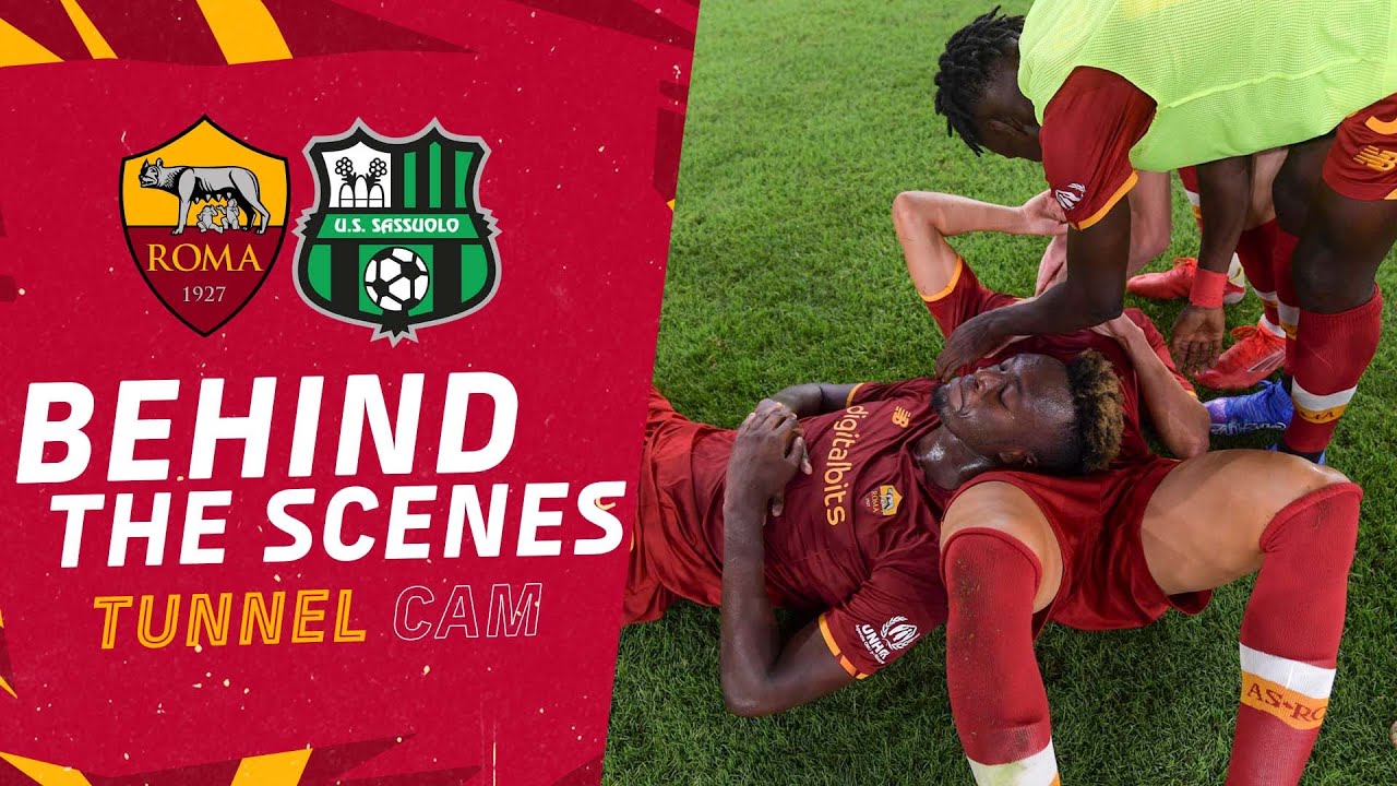 image 0 Behind The Scenes 👀 : Roma V Sassuolo : Tunnel Cam 2021-22