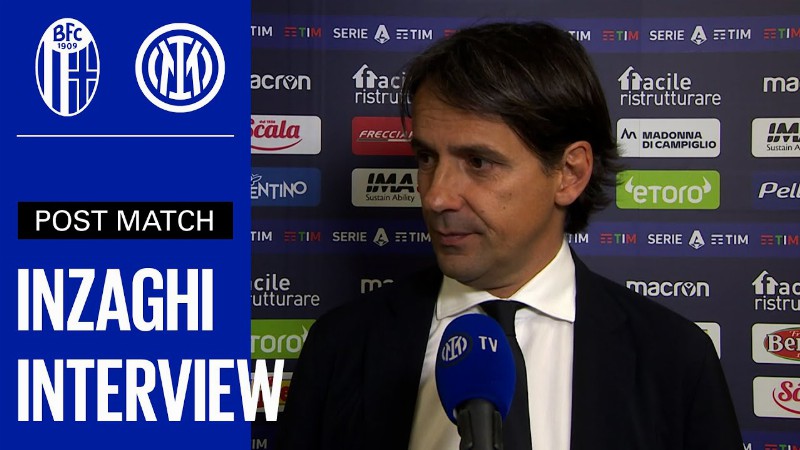 Bologna 2-1 Inter : Simone Inzaghi Exclusive Interview [sub Eng] 🎙️⚫🔵