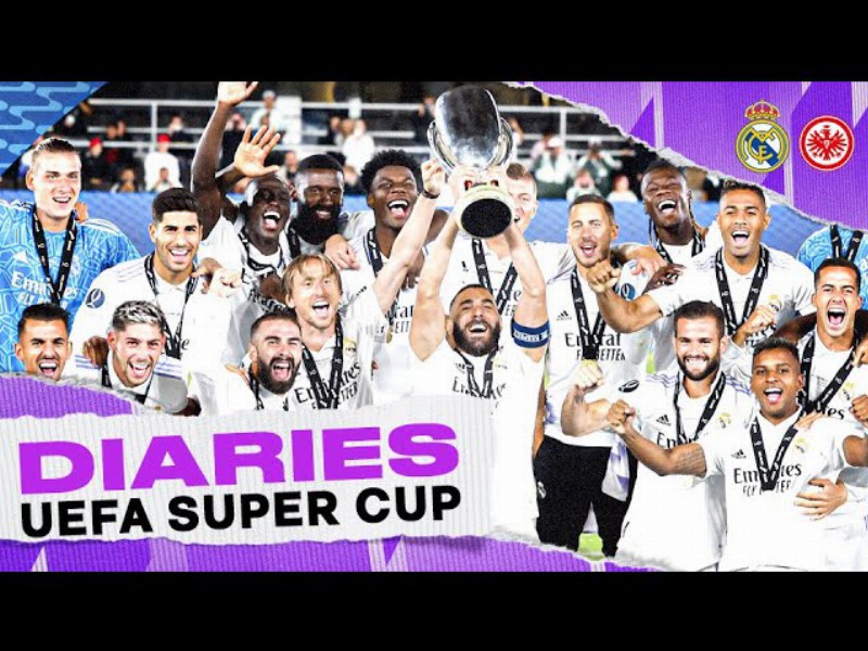 Bts With The Uefa Super Cup Champions : Real Madrid 2-0 Eintracht Frankfurt