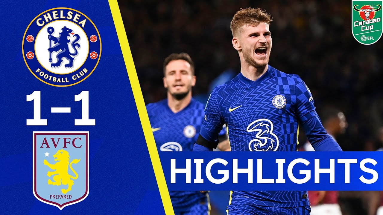 image 0 Chelsea 1-1 Aston Villa : Penalty Thriller At The Bridge After Headed Werner Finish! : Highlights