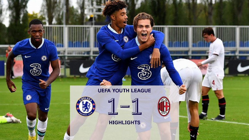 Chelsea U19 1-1 Ac Milan U19 : Uefa Youth League Highlights