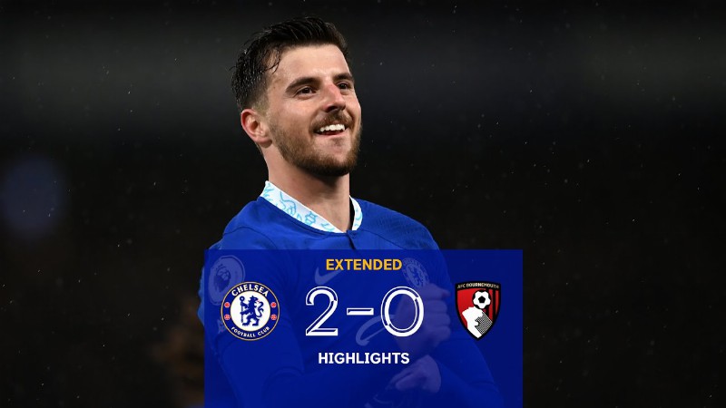 Chelsea Vs Bournemouth (2-0) : Extended Highlights : Premier League
