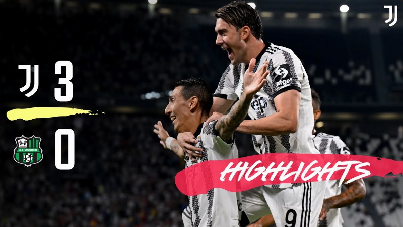 Di Maria Debut Goal & DuŠan Double! : Juventus 3-0 Sassuolo : Serie A Highlights