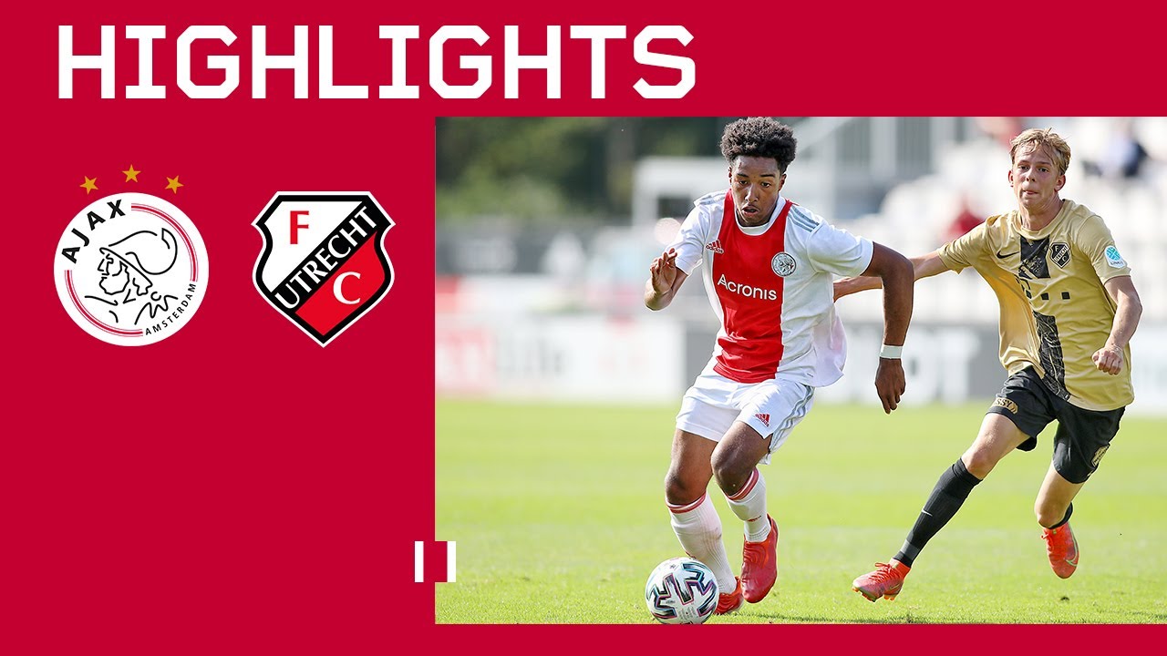 image 0 Eerste Thuiswedstrijd Voor Ajax O18 🏠 : Highlights Ajax O18 - Fc Utrecht O18