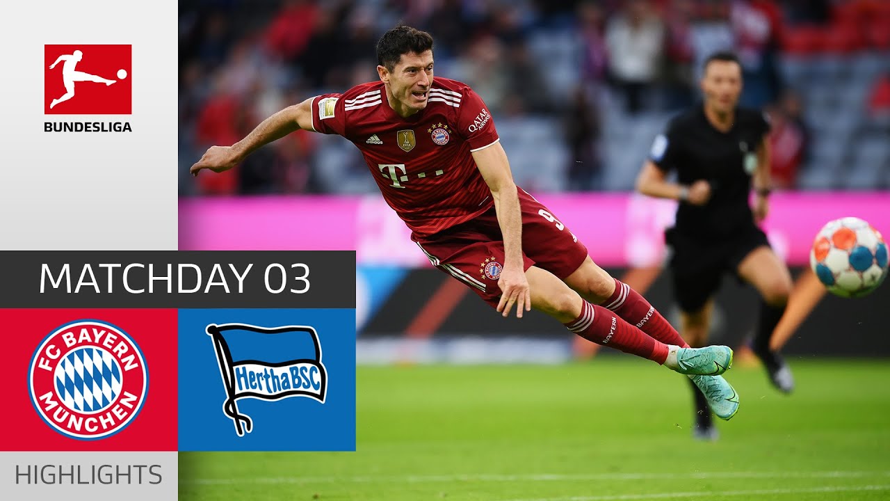 image 0 Fc Bayern München - Hertha Berlin 5-0 : Highlights : Matchday 3 – Bundesliga 2021/22