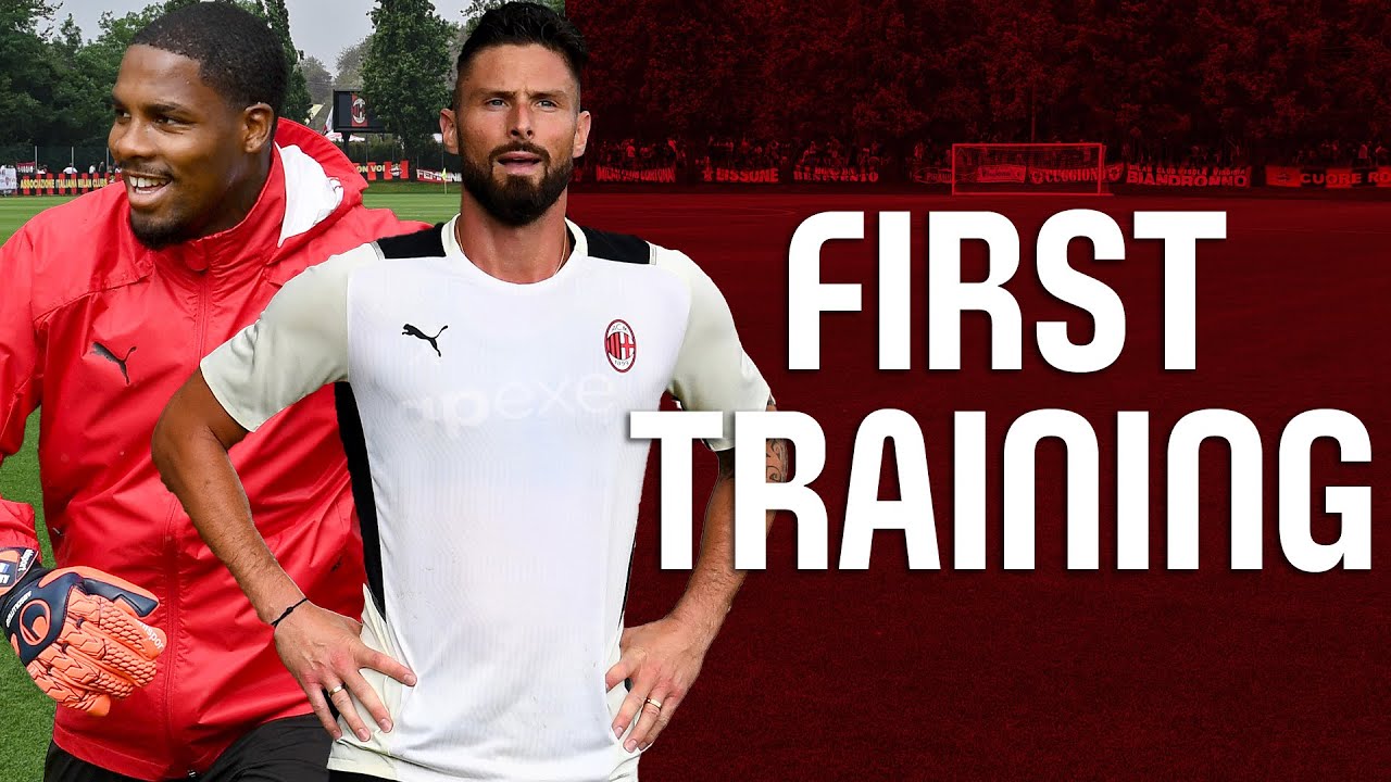 image 0 Giroud & Maignan First Training | Pre-season 2021-22