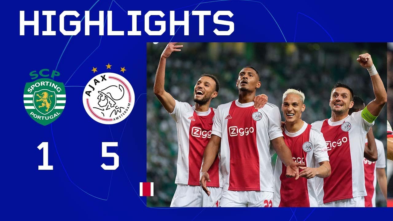 image 0 Haller Maakt Er 4!! 🤩 : Highlights Sporting Cp - Ajax : Uefa Champions League