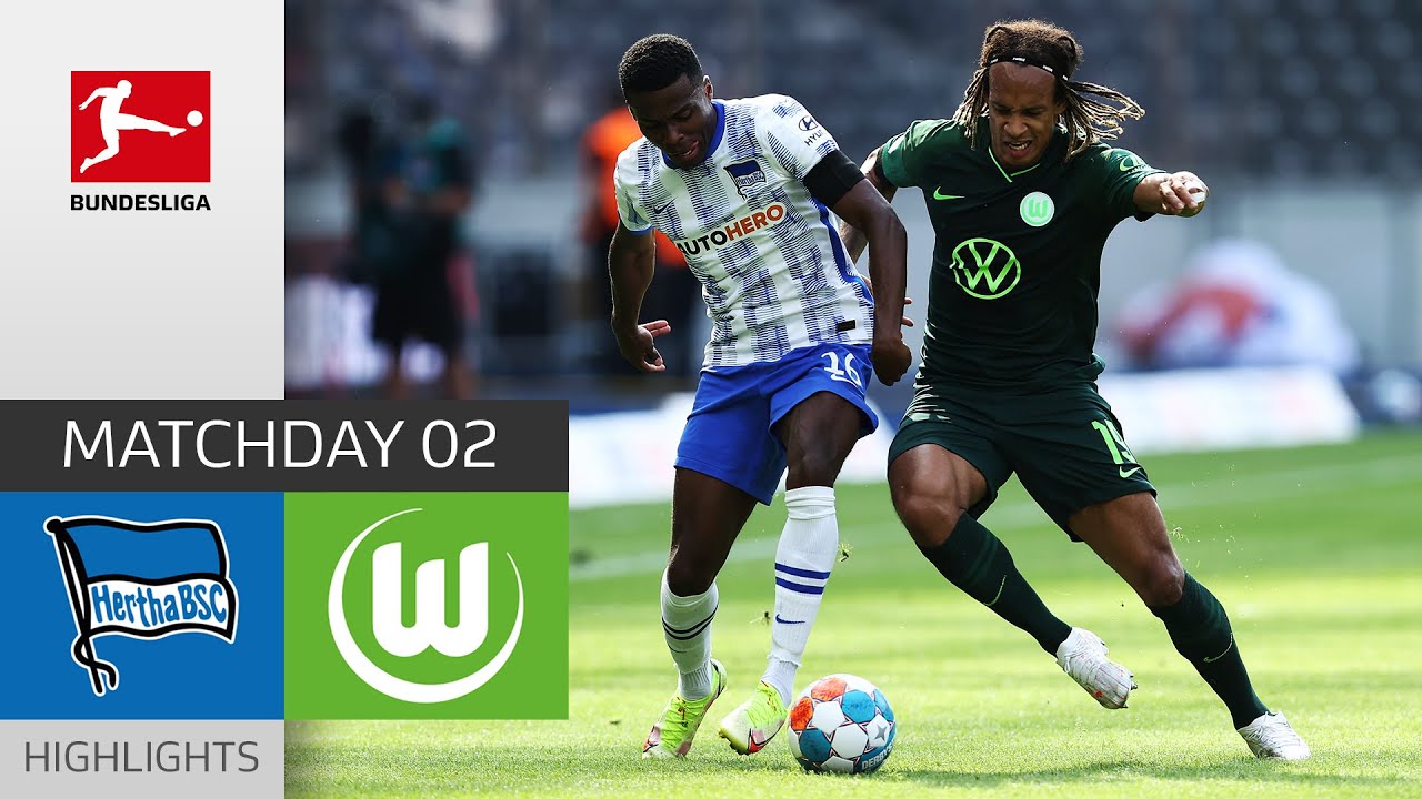 image 0 Hertha Berlin - Vfl Wolfsburg 1-2 : Highlights : Matchday 2 – Bundesliga 2021/22