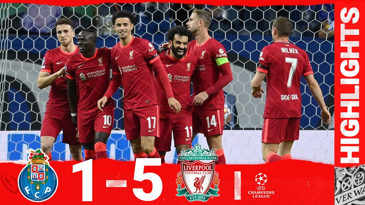 image 0 Highlights: Fc Porto 1-5 Liverpool : Salah Mane & Firmino Hit Five In Portugal