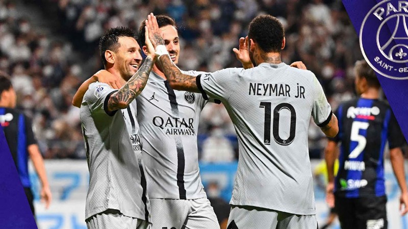 Highlights : Psg 6-2 Gamba Osaka : Sarabia Neymar Jr Nuno Mendes Messi & MbappÉ ⚽️