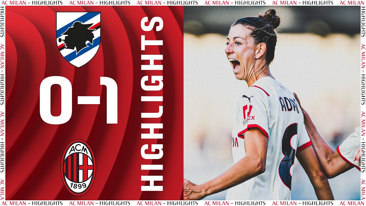 image 0 Highlights : Sampdoria 0-1 Ac Milan : Matchday 02 Women's Serie A 2021/22