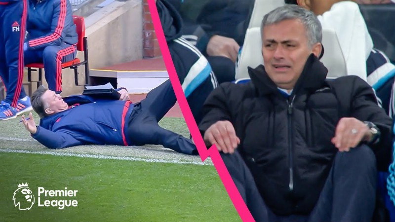 Hilarious Premier League Managers' Sideline Antics (part 1) Ft. Van Gaal Mourinho & More