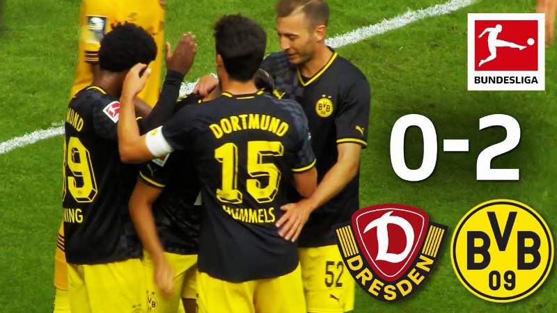 Hummels Leads Bvb To Victory : Dynamo Dresden Vs. Borussia Dortmund 0-2 : Highlights