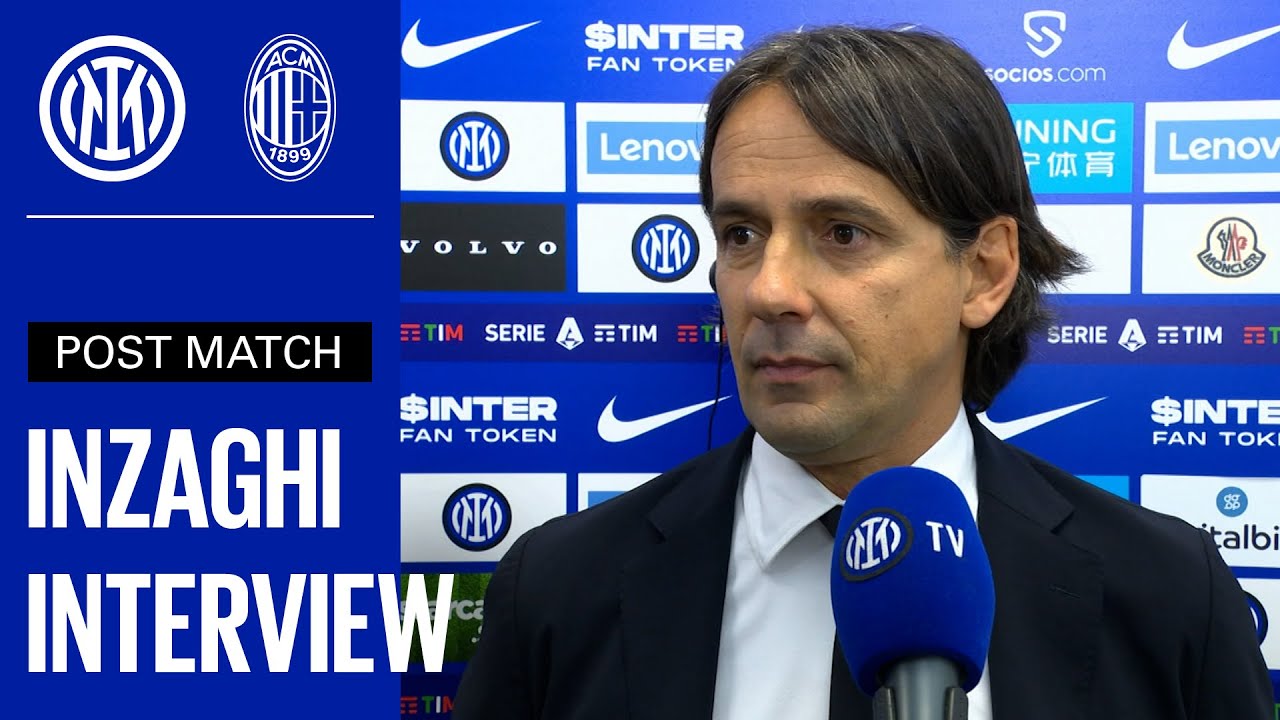 Inter 1-2 Milan : Inzaghi Exclusive Interview [sub Eng] 🎙️⚫🔵