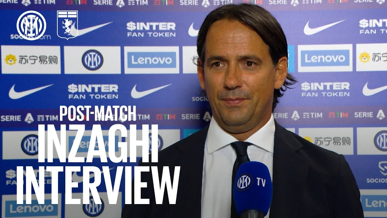 image 0 Inter 4-0 Genoa : Simone Inzaghi Exclusive Interview [sub Eng] 🎙️⚫🔵