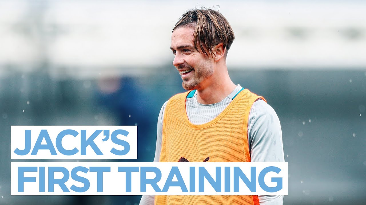 image 0 Jack Grealish : First Man City Training Session