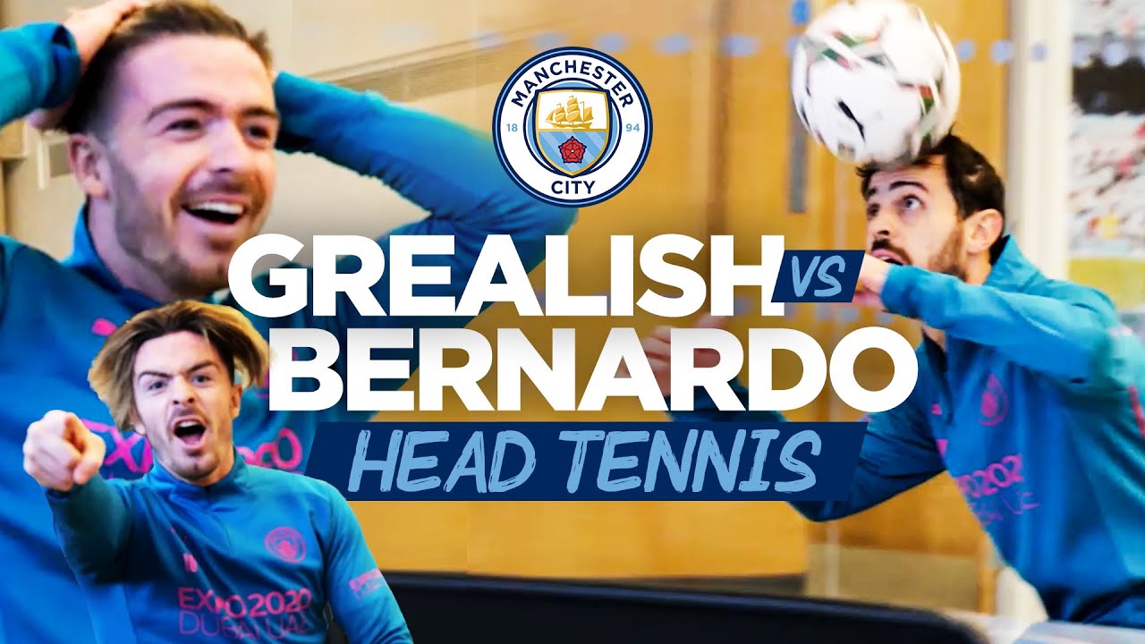 Jack Grealish Vs Bernardo Silva At Head Tennis! : Do Not Miss This! : Bts As Man City Stars Compete