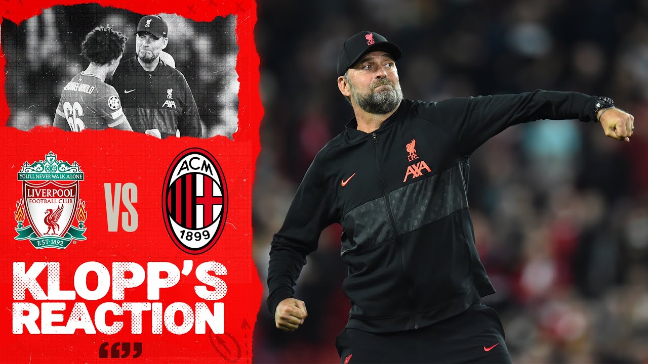 image 0 Klopp's Reaction: The Boss On Victory Squad Rotation & Divock Origi : Liverpool Vs Ac Milan