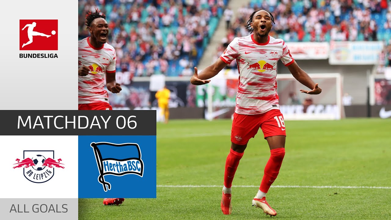 image 0 Leipzig Put On A Show : Rb Leipzig - Hertha Berlin 6-0 : All Goals : Matchday 6 – Bundesliga 2021/22