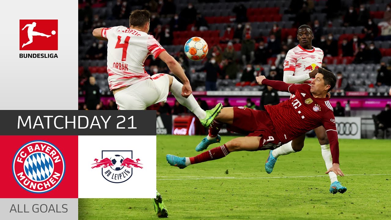 Lewandowski And Bayern March On : Bayern München - Rb Leipzig 3-2 : All Goals : Bundesliga 2021/22