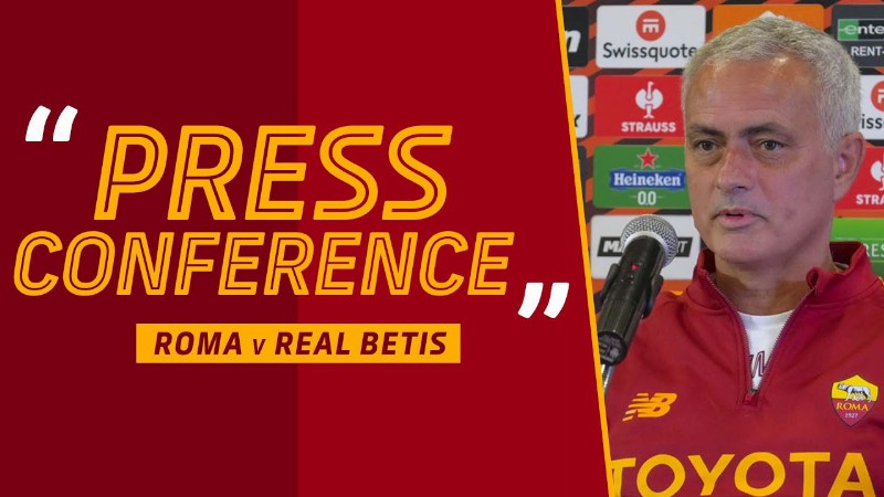 🎙 Live : La Conferenza Stampa Di José Mourinho E Andrea Belotti In Vista Di Roma-real Betis