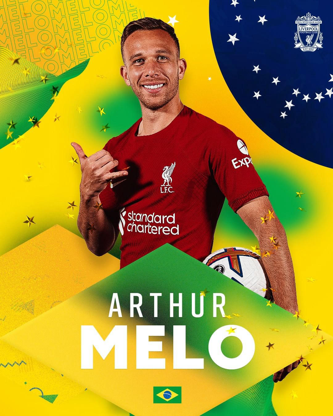 Liverpool Football Club - We’re delighted to confirm the signing of #arthurhmelo on loan from Juvent