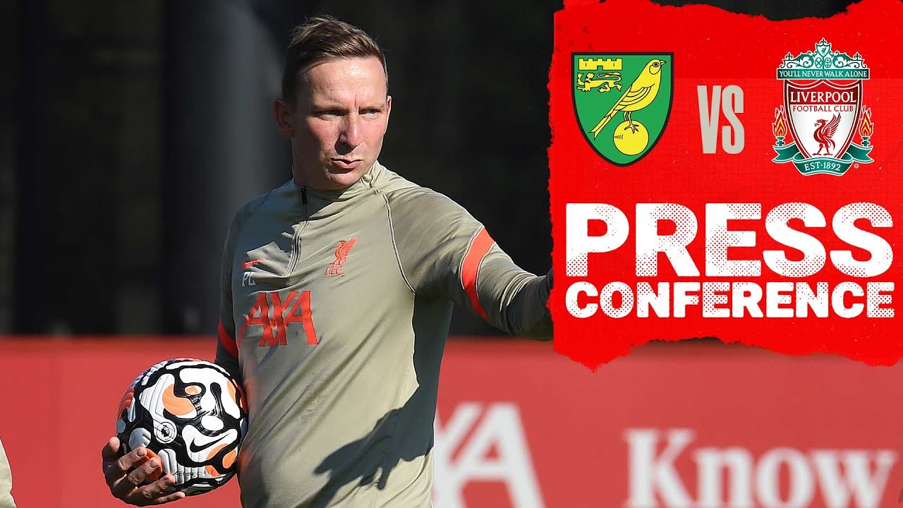 image 0 Liverpool's Carabao Cup Press Conference : Pep Lijnders Previews Norwich City