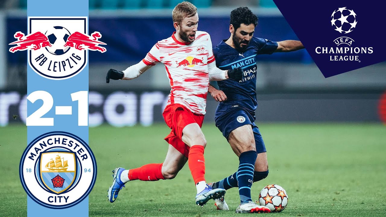 Man City Highlights : Rb Leipzig 2-1 City : City Top Their Champions League Group!