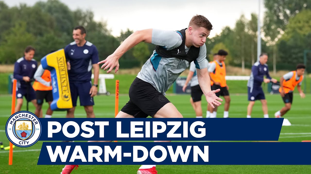 image 0 Man City Training : Post Leipzig Warm-down
