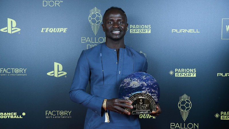 Mané Wins Socrates Award & Is Ranked 2nd Place In The Ballon D’or Voting : Highlights