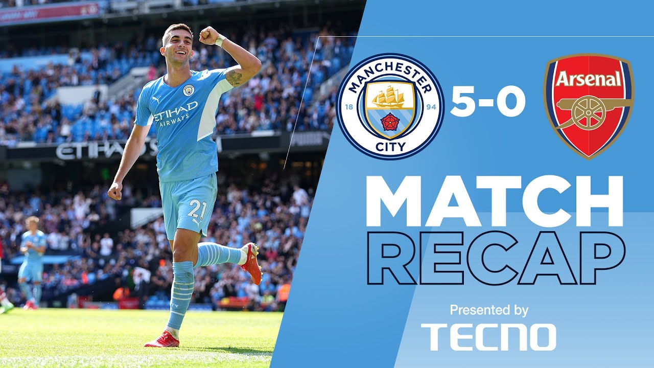image 0 Match Recap : Man City 5-0 Arsenal