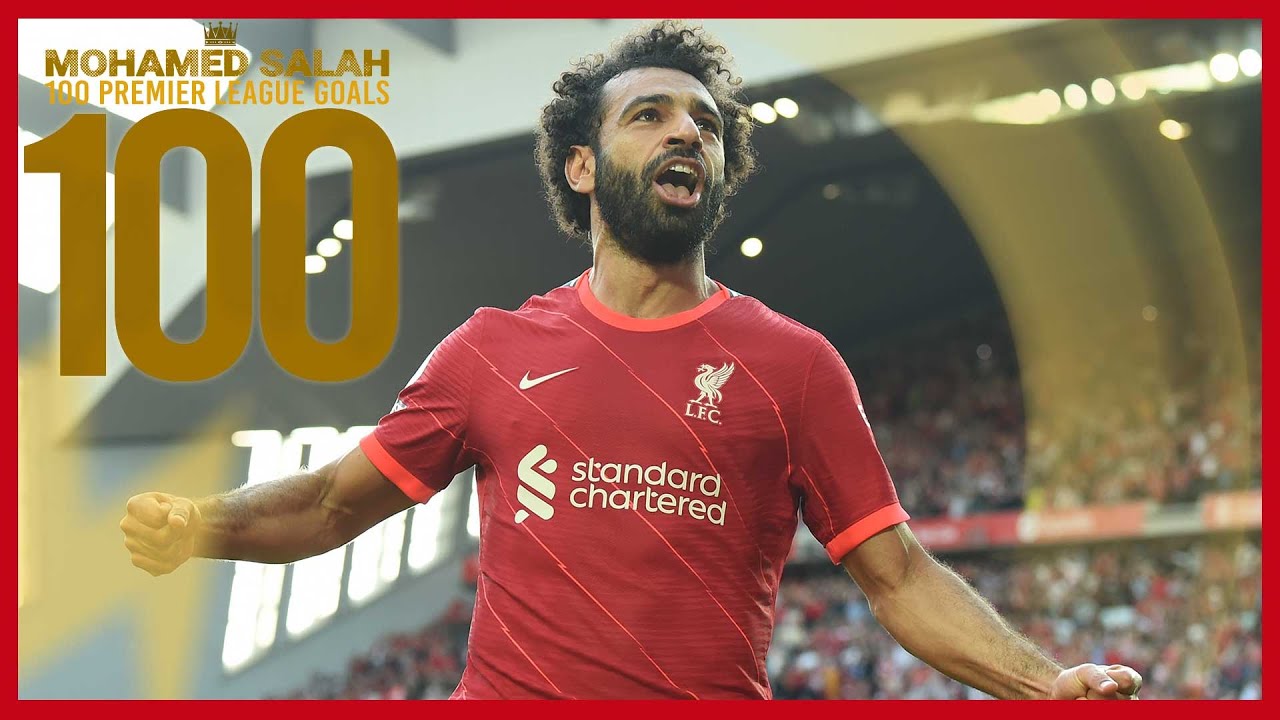 image 0 Mo Salah's 100 Liverpool Premier League Goals : Man Utd Celeb Chelsea Screamer & Everton Stunner