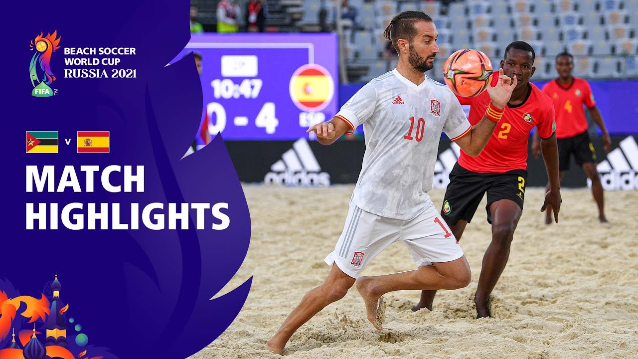 image 0 Mozambique V Spain : Fifa Beach Soccer World Cup 2021 : Match Highlights