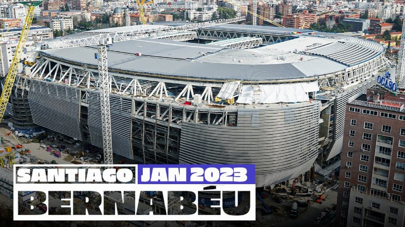 image 0 New Santiago Bernabéu Stadium Works (january 2023) : Real Madrid