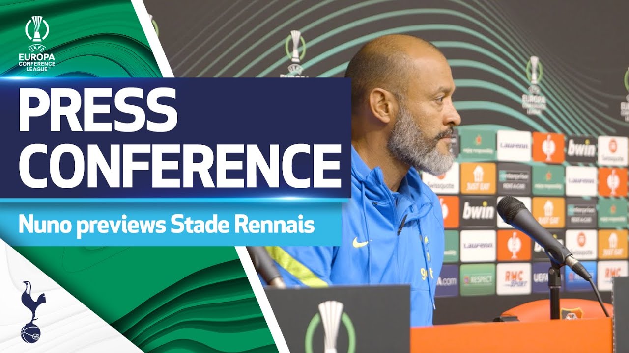 image 0 Nuno Previews Conference League Clash With Stade Rennais : Stade Rennais V Spurs
