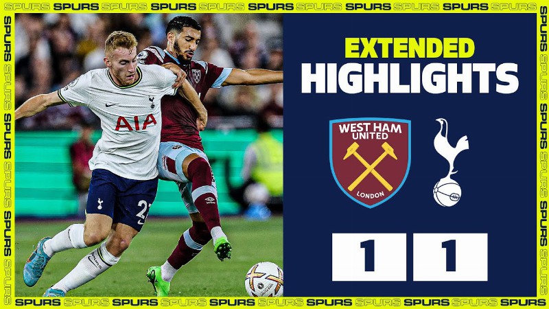 Points Are Shared In London Derby : Extended Highlights : West Ham 1-1 Spurs