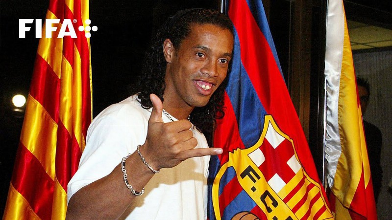 Ronaldinho's Fc Barcelona Presentation : Fifa+