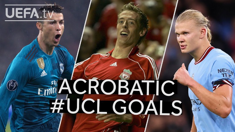 Ronaldo Crouch Haaland : Acrobatic #ucl Goals