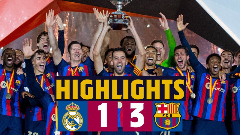 Super Champions!! Highlights I Madrid 1-3 BarÇa : Spanish Supercup 🏆🔵🔴