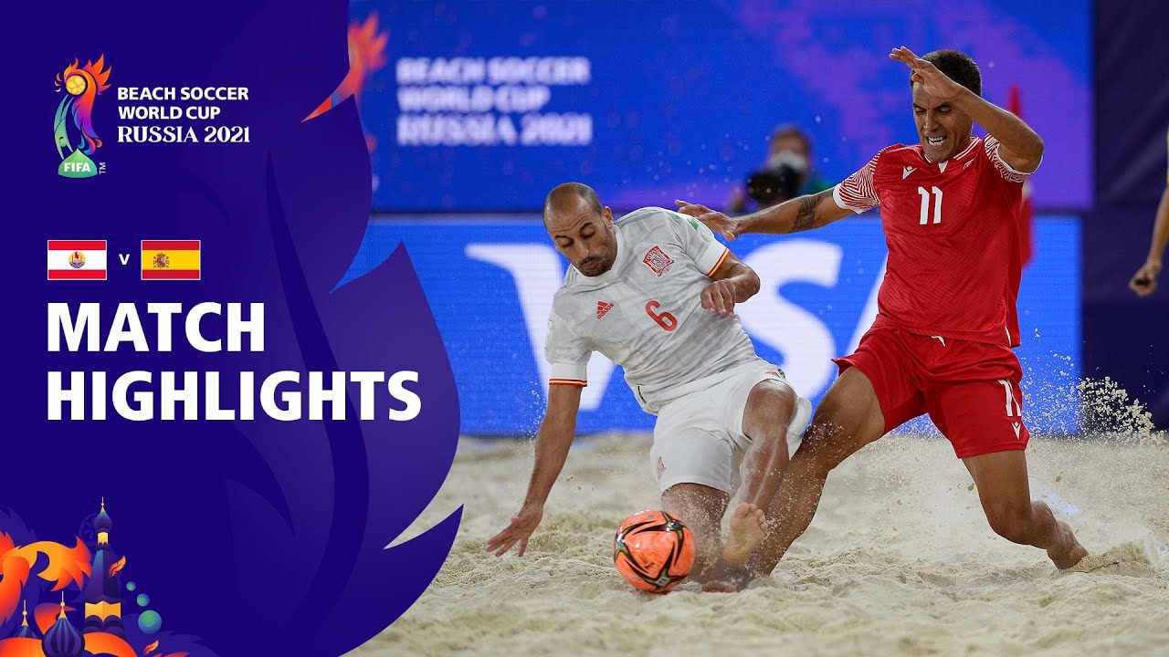 image 0 Tahiti V Spain : Fifa Beach Soccer World Cup 2021 : Match Highlights